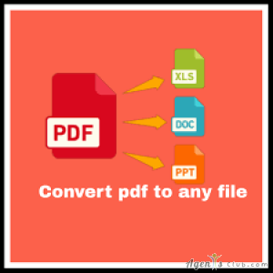 Convert PDF to word, excel or powerpoint